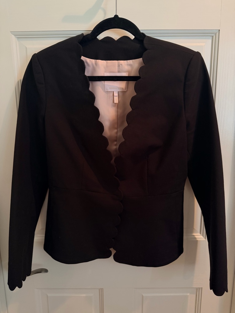 Rebecca Taylor Black Scalloped Women's Jacket size 4